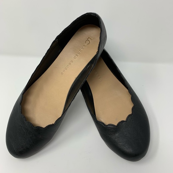 LC Lauren Conrad Shoes - Lauren Conrad 8M Black Vegan Leather Flats